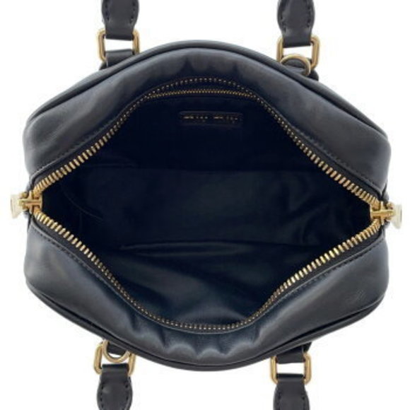 Miu Miu Arkady Leather Shoulder Bag Black - Picture 6 of 8